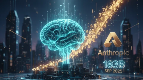 Anthropic reaches a valuation of $183 billion in September 2025.