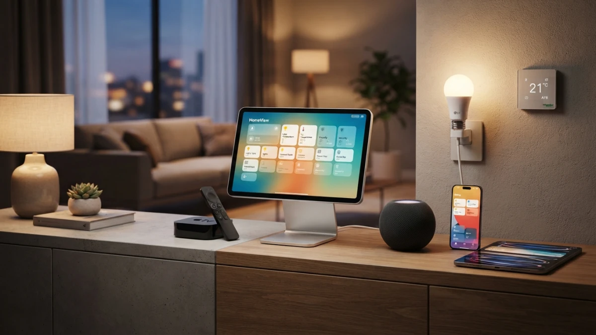 Apple Enters the Smart Home: $299 HomeView, a New Apple TV 4K and Accessories Built With LG and Schneider