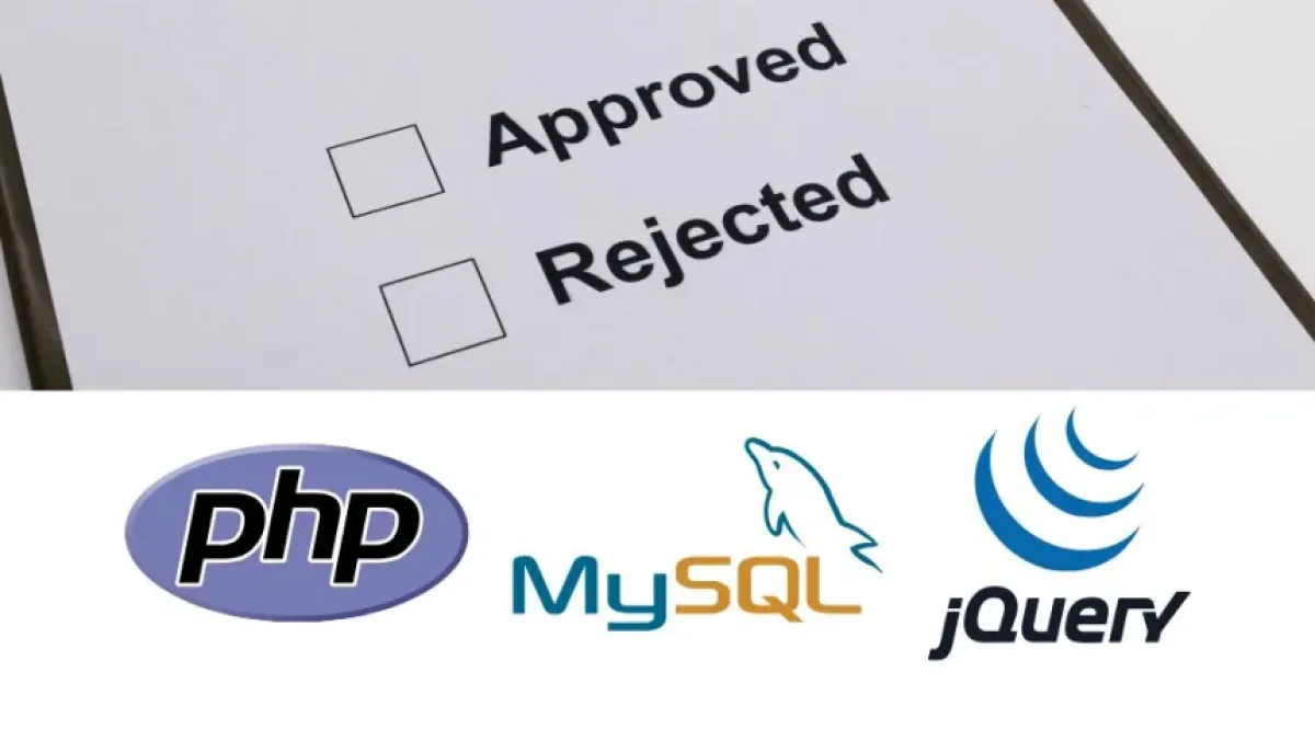 Learn to Approve and Disapprove in PHP and MySQL with AJAX.