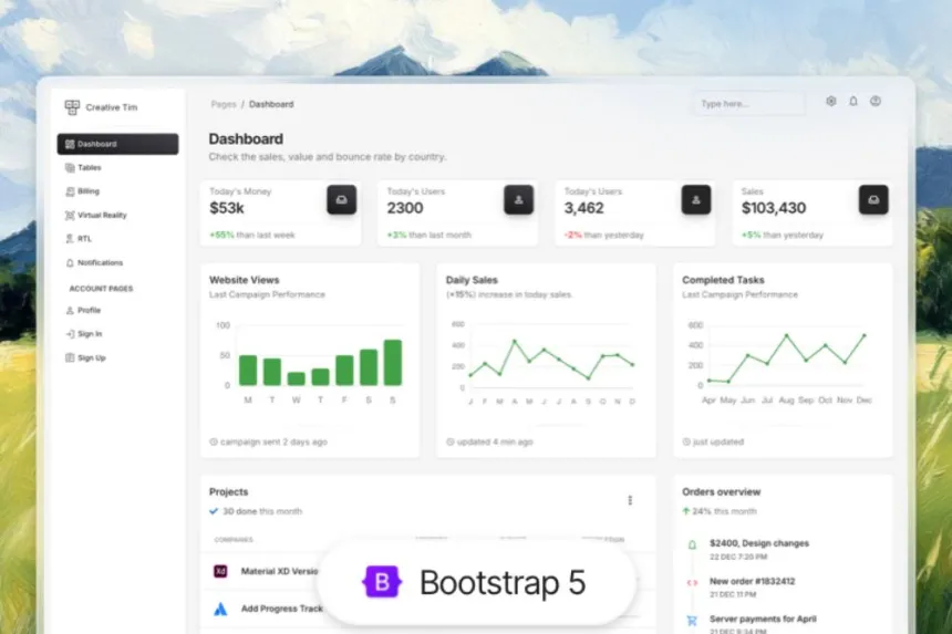 Aprende a implementar Material Dashboard en Laravel 9