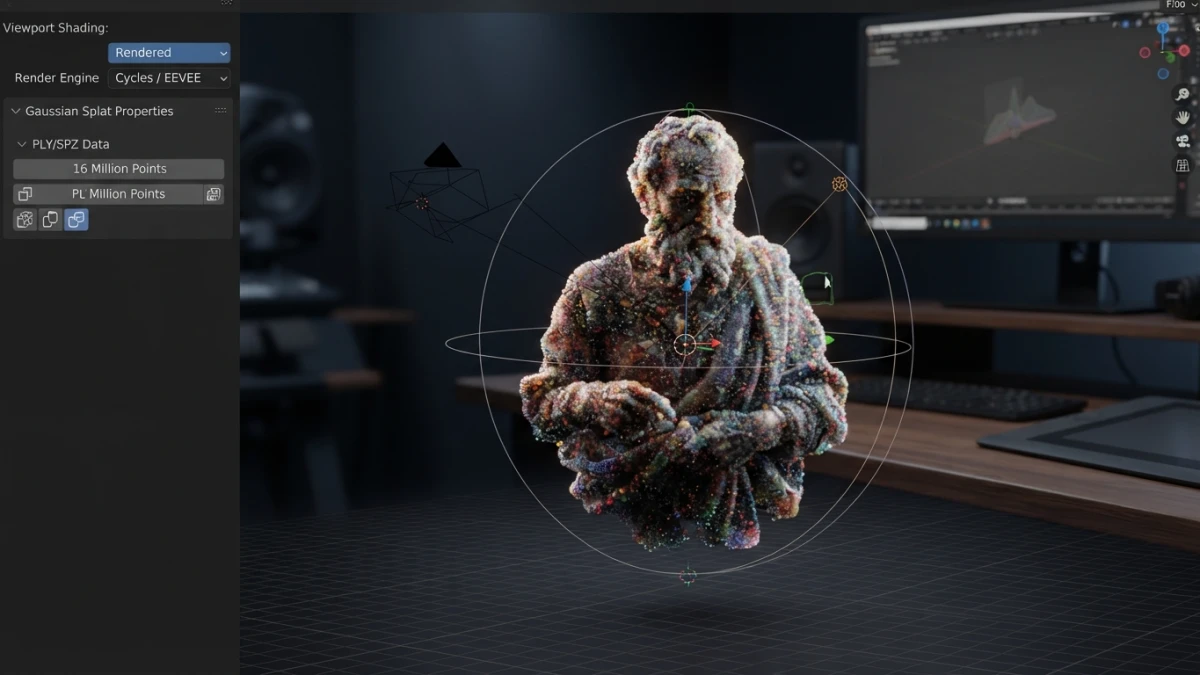 Blender 5.3 Imports Gaussian Splats Natively: Photoreal Captures Inside Blender, No Add-ons