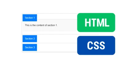 How to Create an Accordion System Using Only HTML and CSS