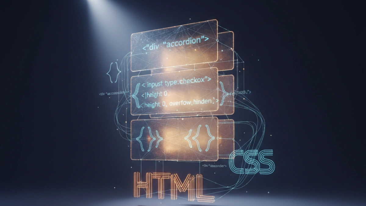 Cómo hacer un sistema de acordeón (accordion) con solo HTML y CSS