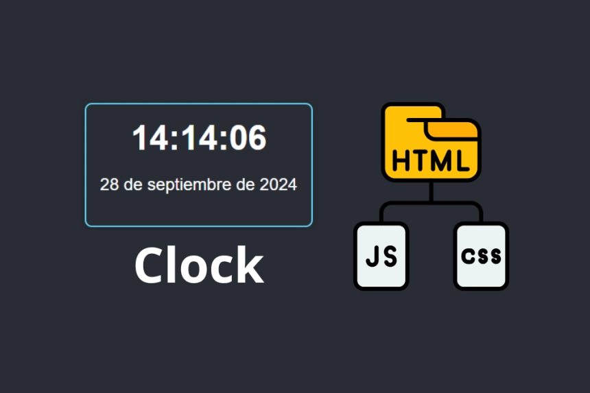 Creación de un reloj digital con HTML, CSS y JavaScript