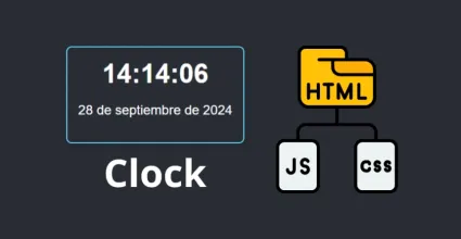 Creación de un reloj digital con HTML, CSS y JavaScript