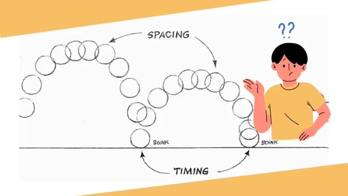 ¿Cuál es la diferencia entre Timing y Spacing en Animación?
