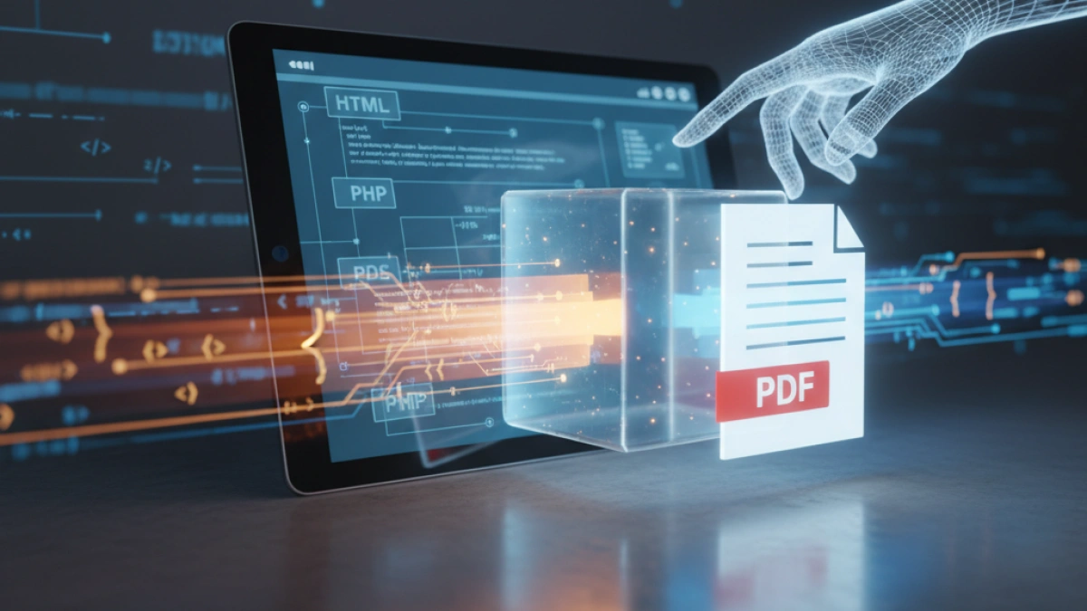 Generate PDF easily with DOMPDF in PHP and HTML.