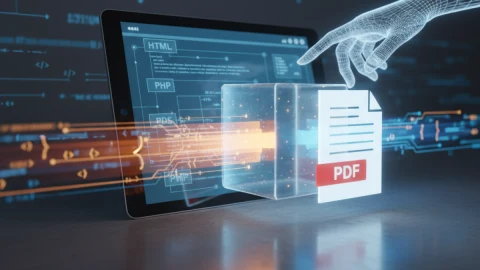 Generate PDF easily with DOMPDF in PHP and HTML.