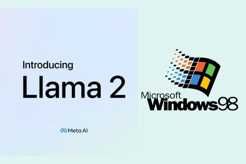 Inteligencia artificial LLaMA 2 corre en Windows 98