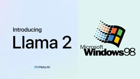 Inteligencia artificial LLaMA 2 corre en Windows 98