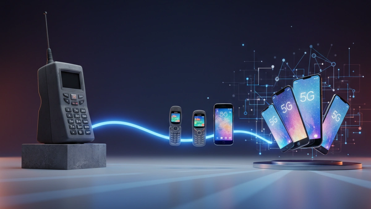 The evolution of cell phones: from the "bricks" of the 90s to the current 5G