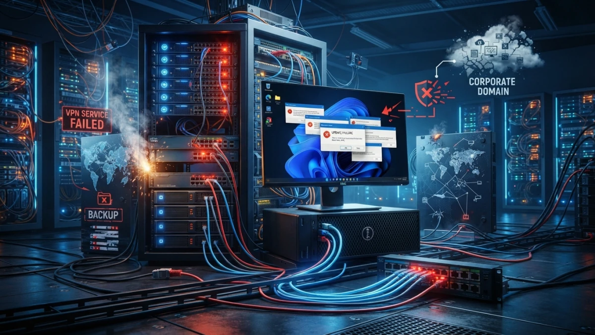 September's Windows 11 Updates Break VPN, Domain Login and Backups: What Broke and How to Work Around It