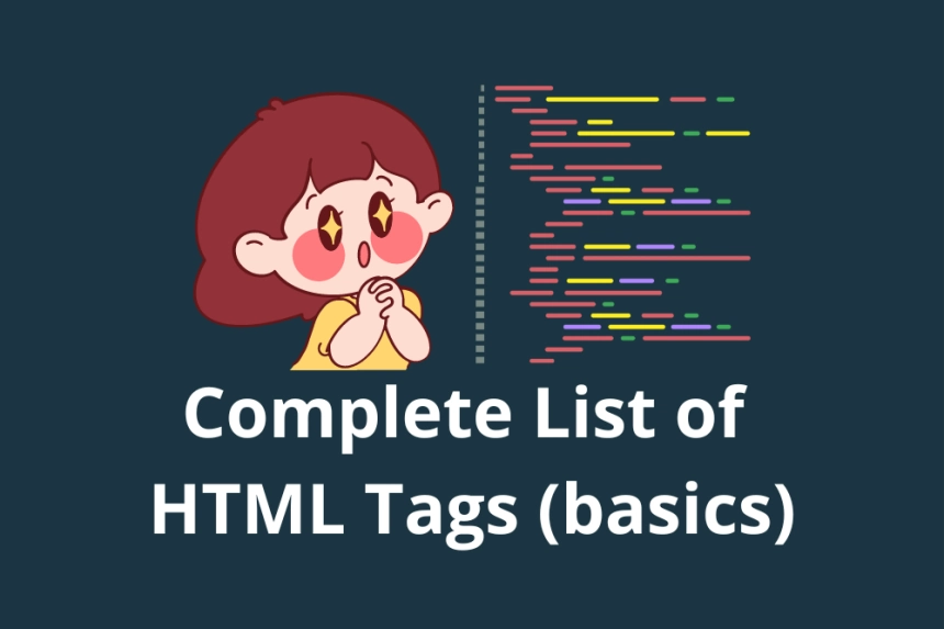 Complete List of HTML Tags An Essential Guide for Web Developers