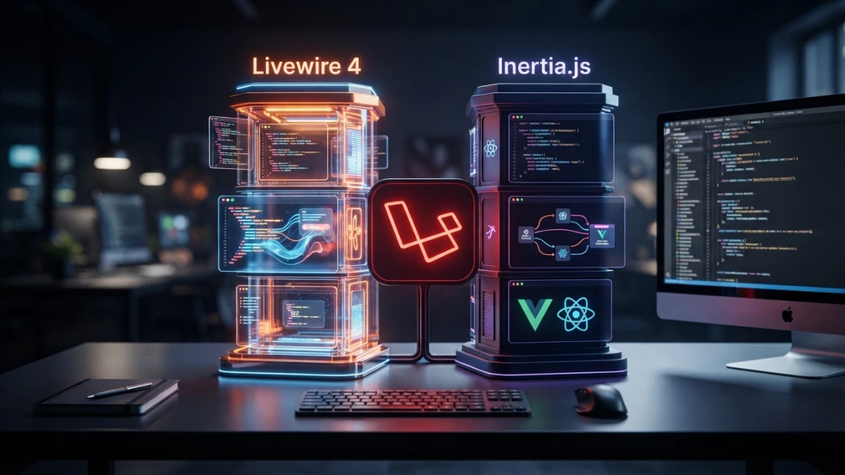 Livewire 4 vs Inertia 3 en Laravel 13: cómo elegir tu stack de frontend