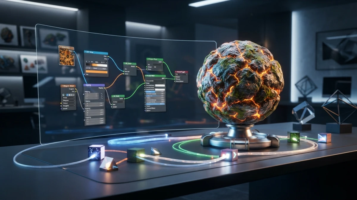 Procedural Materials in Blender 5.2: From the Essentials Library to Your Own Shader