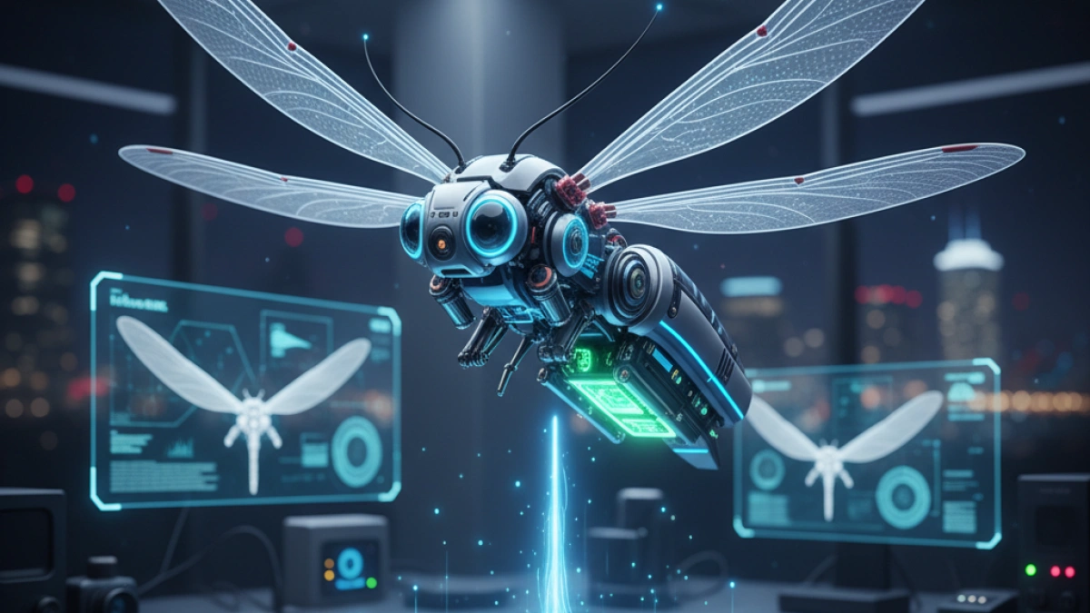 Minirrobot volador inspirado en insectos transforma la ingeniería de drones