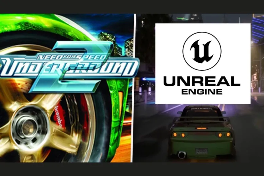 Remake de Need for Speed Underground 2 en Unreal Engine 5