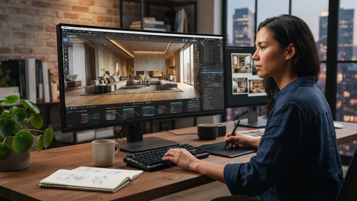 Interior Rendering in Blender 5.2: A Step-by-Step Archviz Workflow
