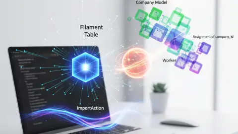 Solving company_id Assignment in ImportsAction with Filament