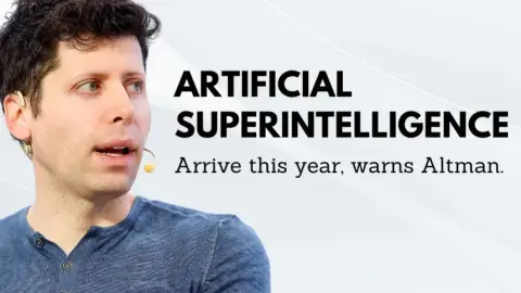 Superinteligencia artificial podría llegar este año, advierte Altman