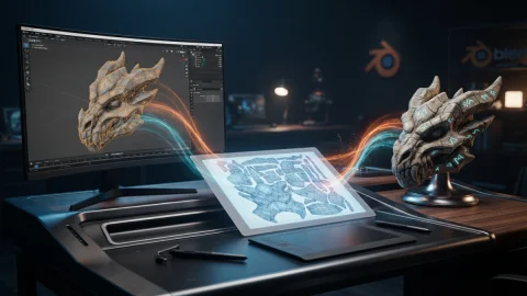 UV Mapping in Blender 5.2: From Seams to Texture Baking