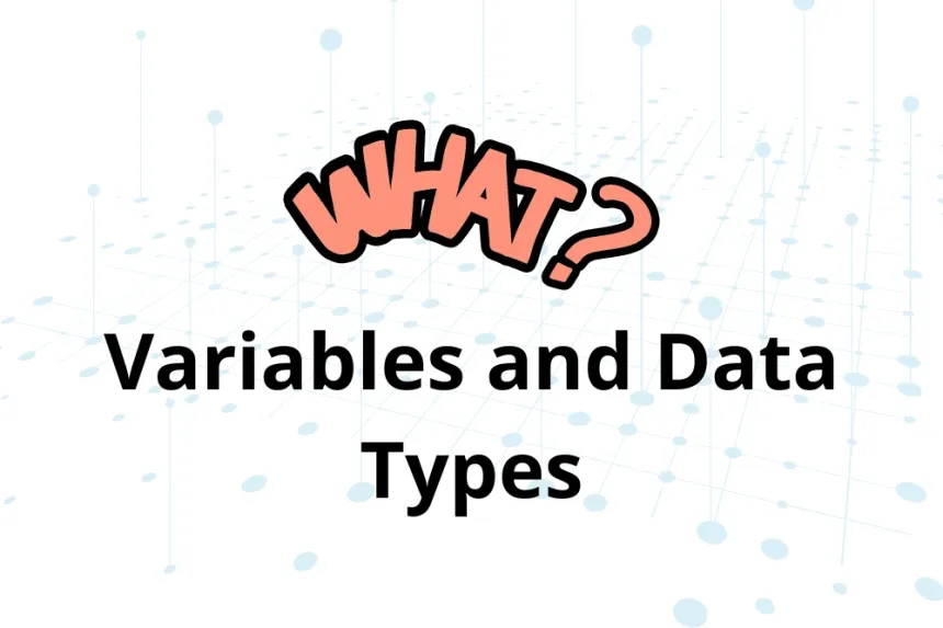 Variables and Data Types Basic Concepts You Should Master